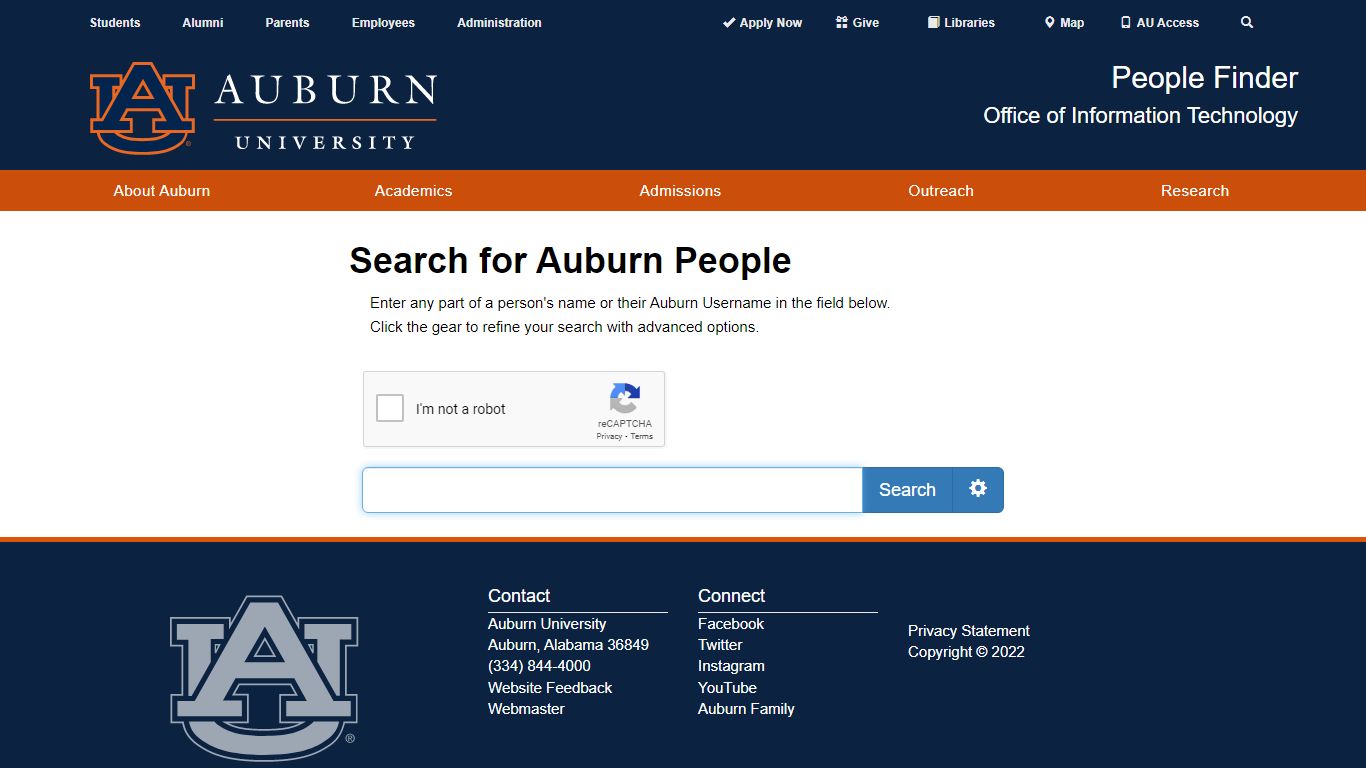 People Finder Office of Information Technology - Auburn University